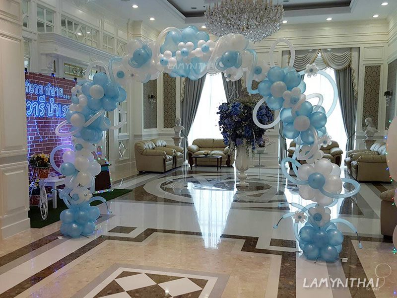 ลูกโป่งตกแต่งงานอีเวนต์ โดยลำไยไทย — balloon-arch11