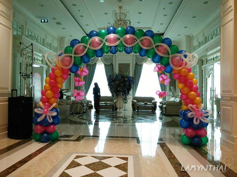 ลูกโป่งตกแต่งงานอีเวนต์ โดยลำไยไทย — balloon-arch12