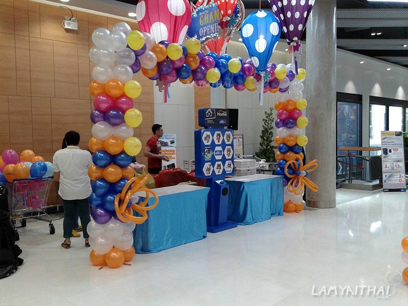 ลูกโป่งตกแต่งงานอีเวนต์ โดยลำไยไทย — balloon-arch13