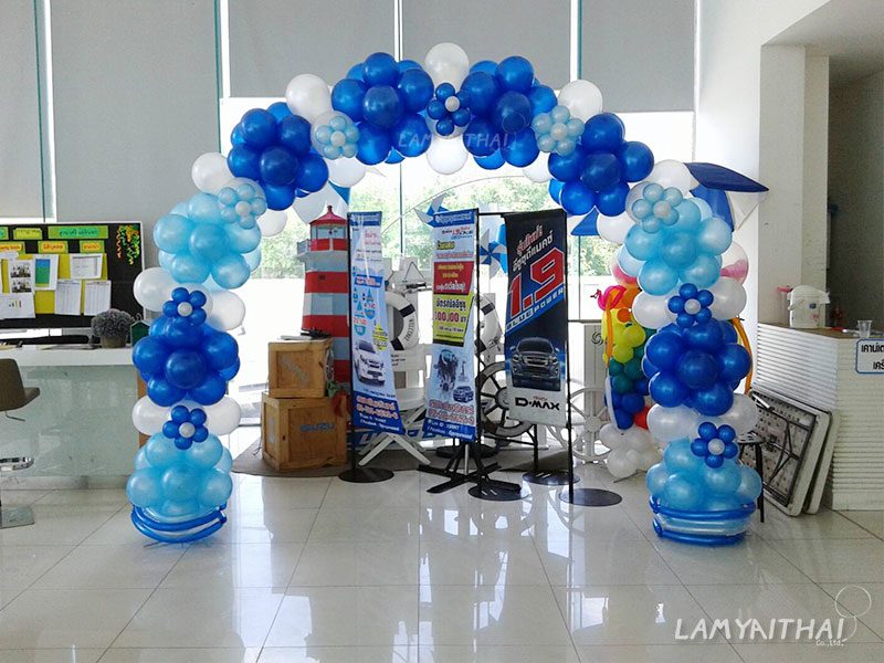 ลูกโป่งตกแต่งงานอีเวนต์ โดยลำไยไทย — balloon-arch16