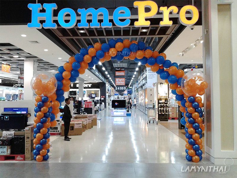 ลูกโป่งตกแต่งงานอีเวนต์ โดยลำไยไทย — balloon-arch17