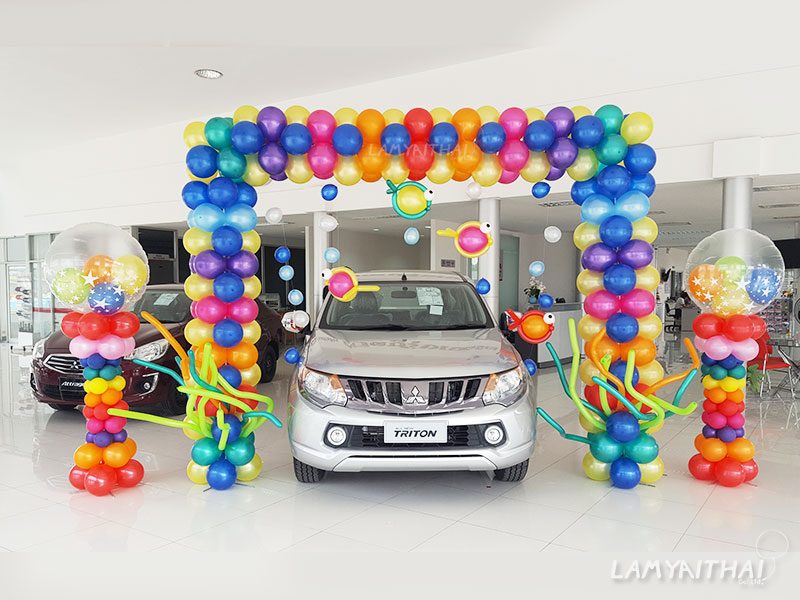 ลูกโป่งตกแต่งงานอีเวนต์ โดยลำไยไทย — balloon-arch19