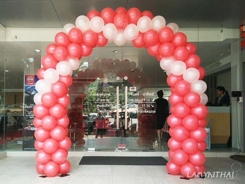 ลูกโป่งตกแต่งงานอีเวนต์ โดยลำไยไทย — balloon-arch22