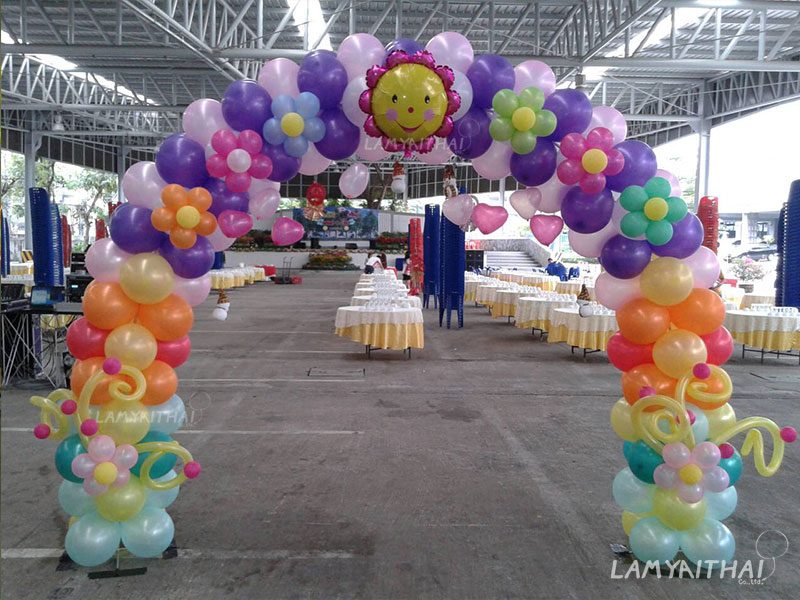 ลูกโป่งตกแต่งงานอีเวนต์ โดยลำไยไทย — balloon-arch24